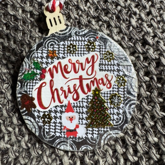 A set of 4 new unique handmade wooden 2.75x2.75” Christmas Tree Ornaments $32 - Picture 9 of 14